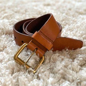 NWOT Brown / cognac genuine leather belt